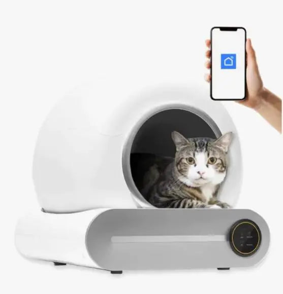 Smart Automatic Litter Box Cat Toilet with Pooper Scooper